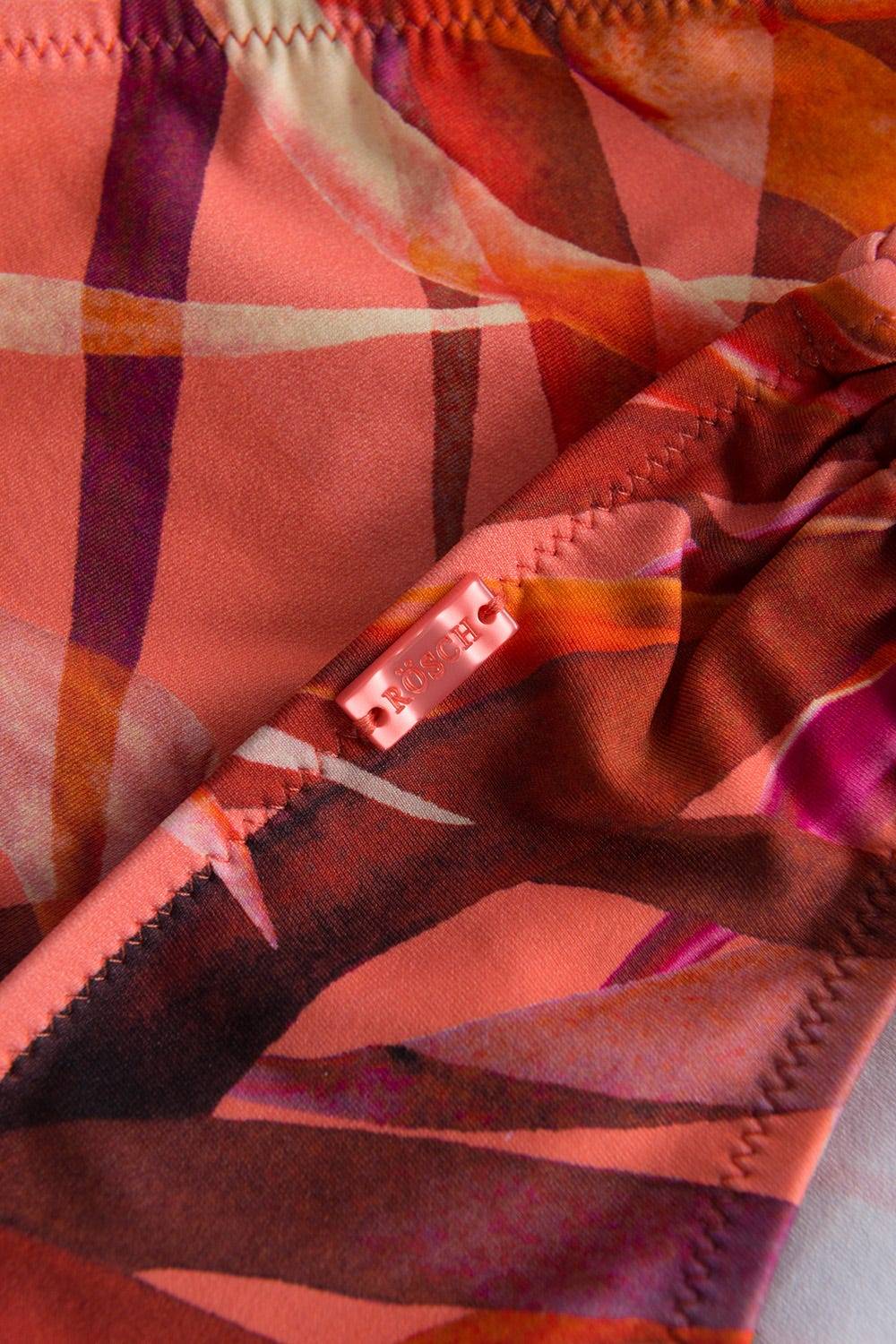 Rösch Bikini-Hose im bunten Blätter-Druck Binde-Bänder recyceltes Polyamid/Elasthan JETZT KAUFEN