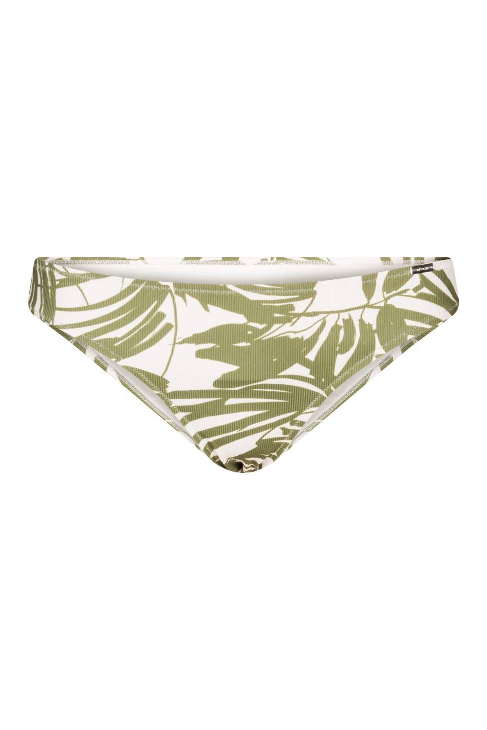 Rösch Bikini Hose im Palmendruck Rippstruktur Grün-Weiß Mix und Match Lycra Nur noch ein Tag übrig
