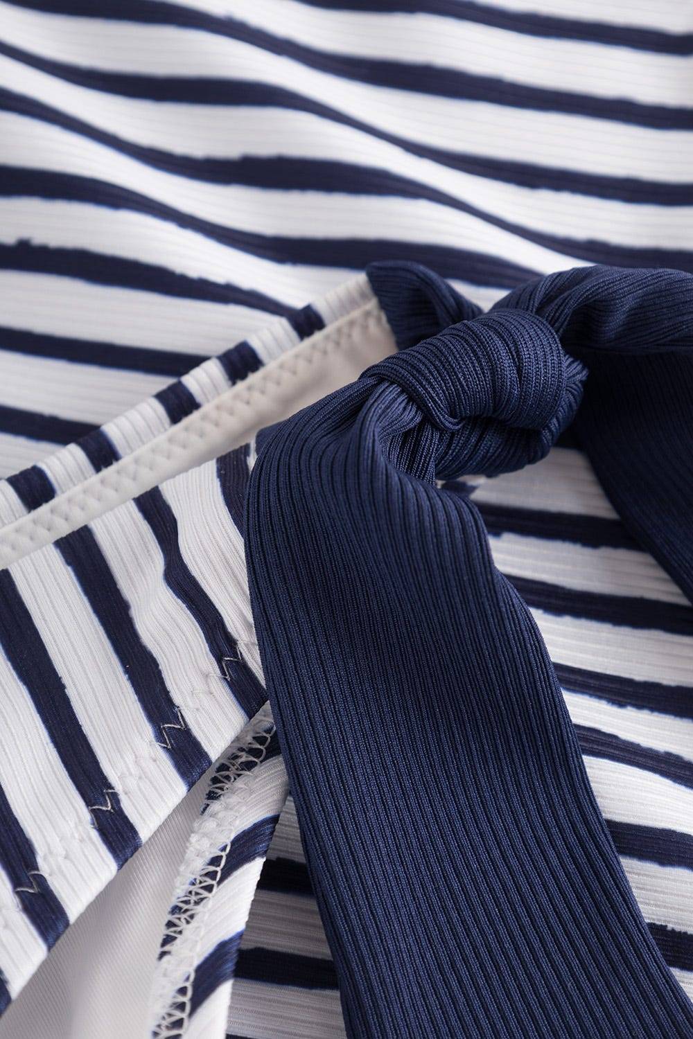 Rösch Bikini Hose im Streifen-Druck Bänder Ripp recyceltes Polyester/Elasthan Online