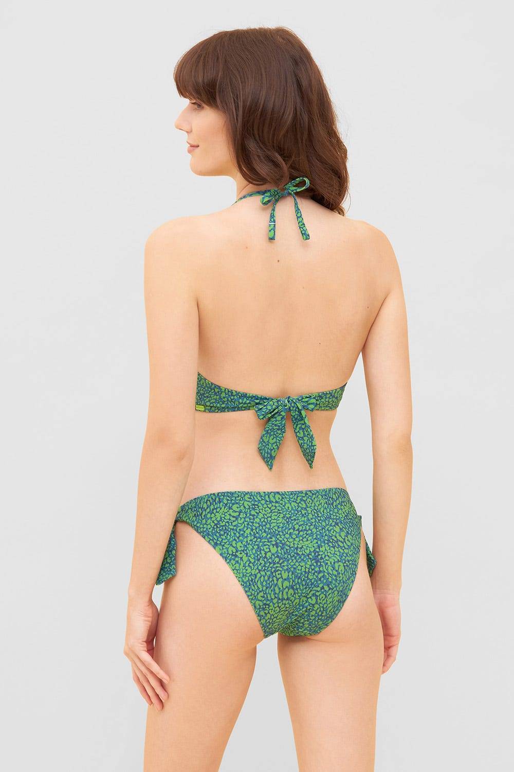 Rösch Neckholder Bikini Oberteil im Leo-Druck recyceltes Polyamid/Elasthan im Angebot