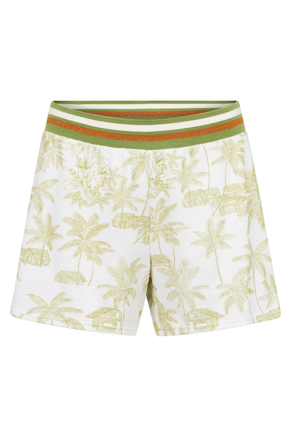 Rösch Frottee-Shorts im Palmenprint Baumwolle/Polyester Rabatt