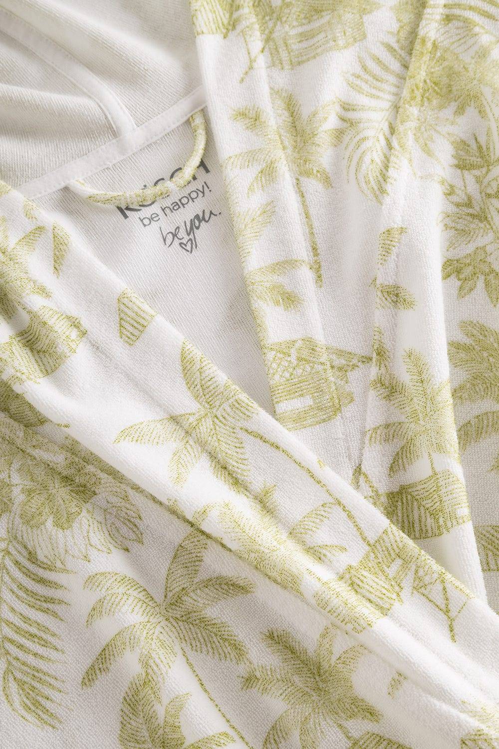 Rösch Frottee-Mantel im Palmenprint Baumwolle/Polyester Günstig kaufen