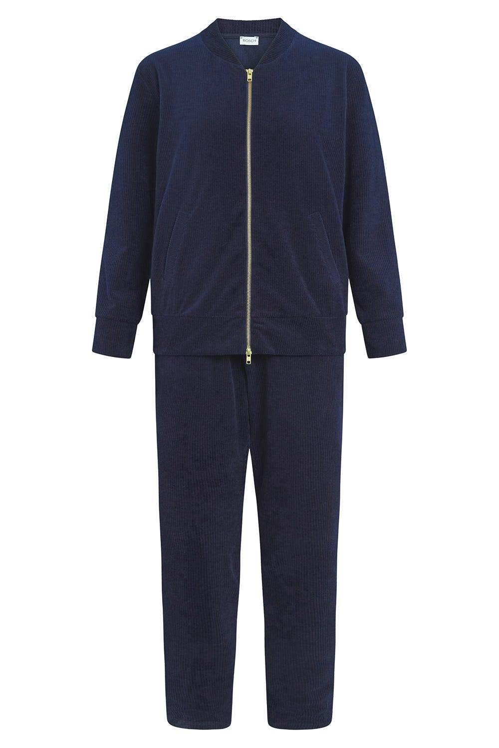 Rösch Hausanzug in Nachtblau aus Cord Baumwolle/Polyester Begrenztes Angebot