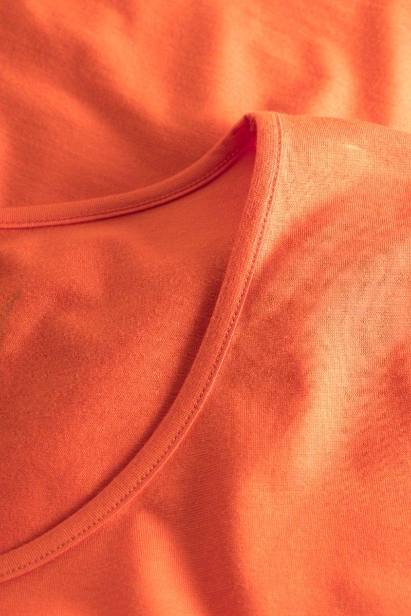 Rösch Y.U Yoga Shirt mit Knoten Orange Sport Mix &amp; Match Baumwolle/ Elasthan Saisonschlussverkauf