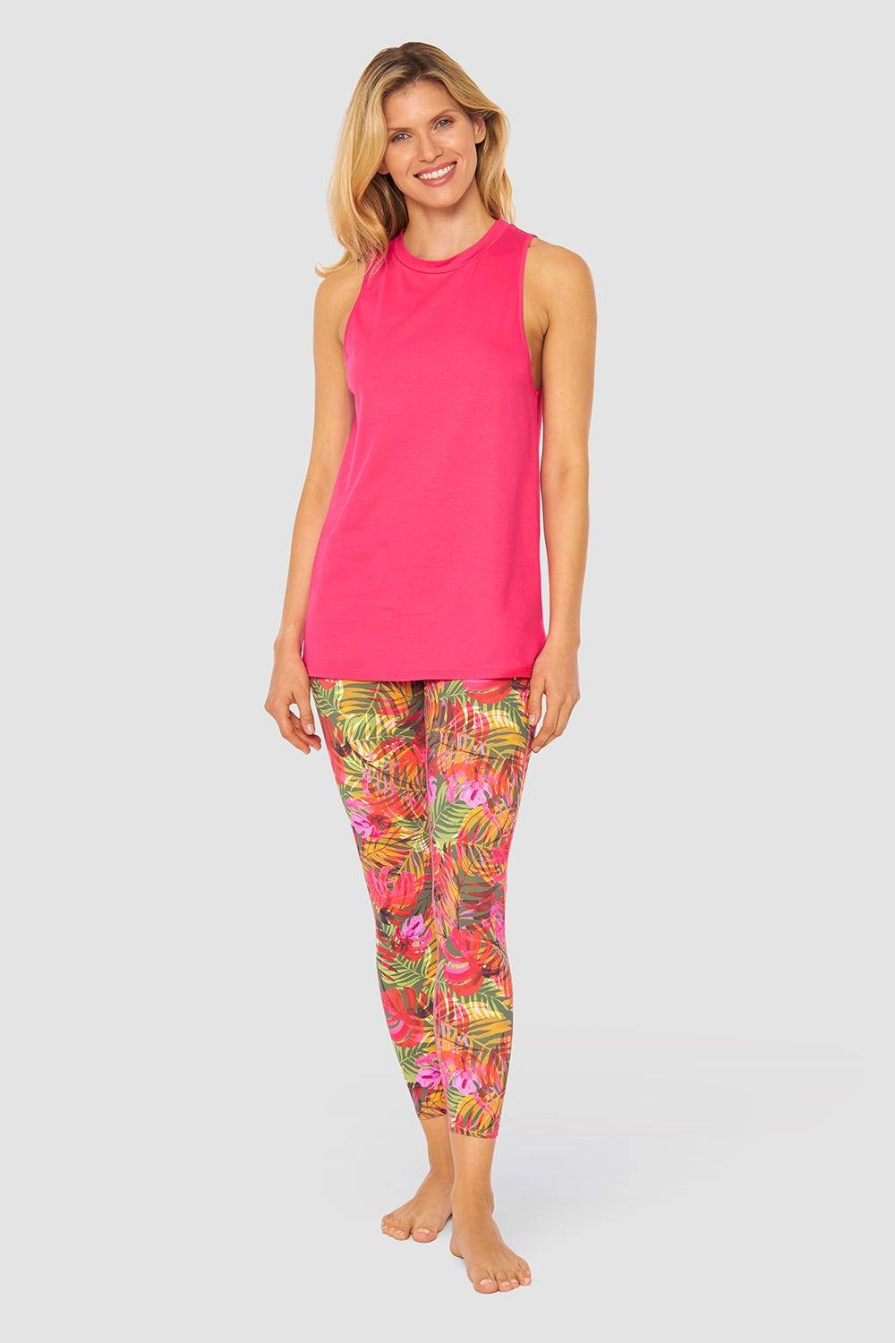 Rösch Y.U Yoga Top mit Schriftzug „just breathe“ Loungewear Sport Mix &amp; Match Baumwolle/ Elasthan Muttertagsangebot