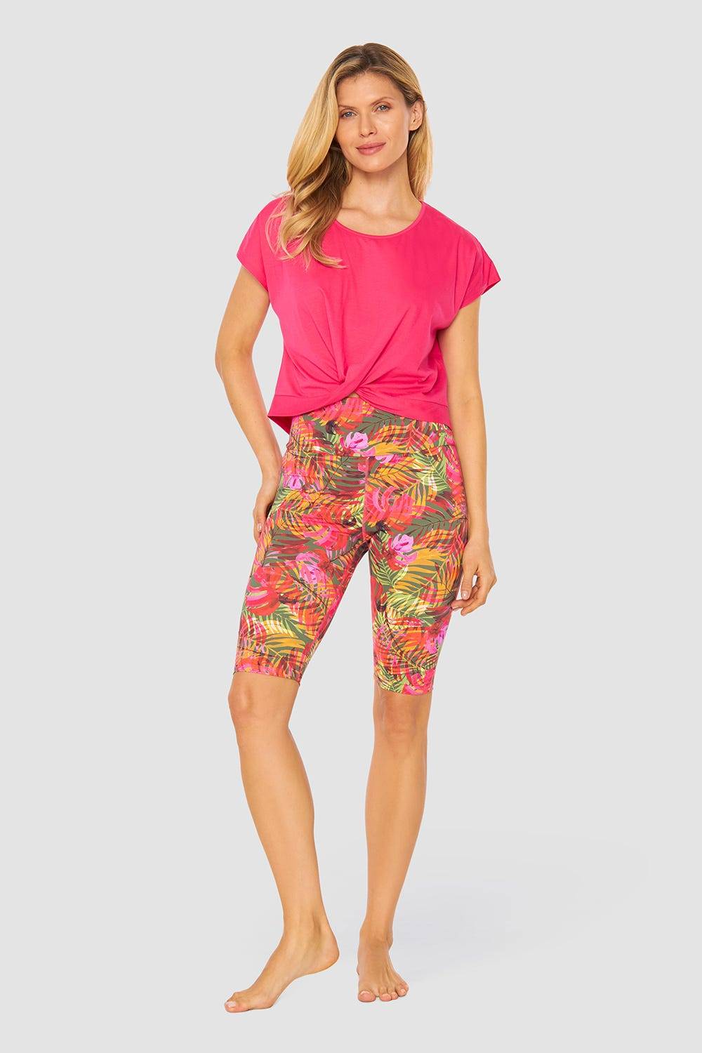 Rösch Y.U Yoga Shirt mit Knoten Loungewear Sport Mix &amp; Match Baumwolle/ Elasthan Vatertagsangebot