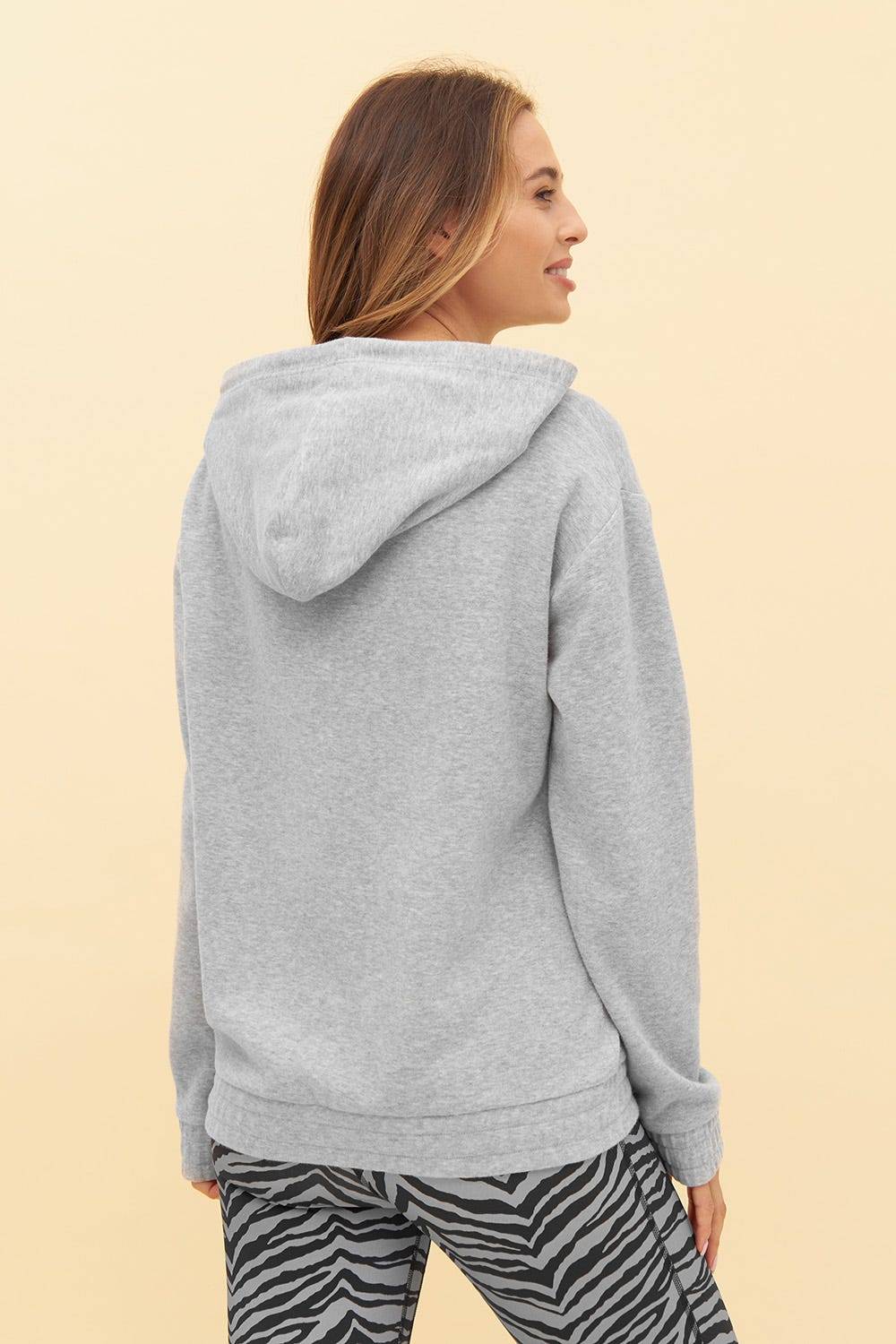 Rösch Y.U Yoga Sweatshirt in Grau Hoodie Loungewear Mix &amp; Match Baumwolle/recycled Polyamid Online Outlet