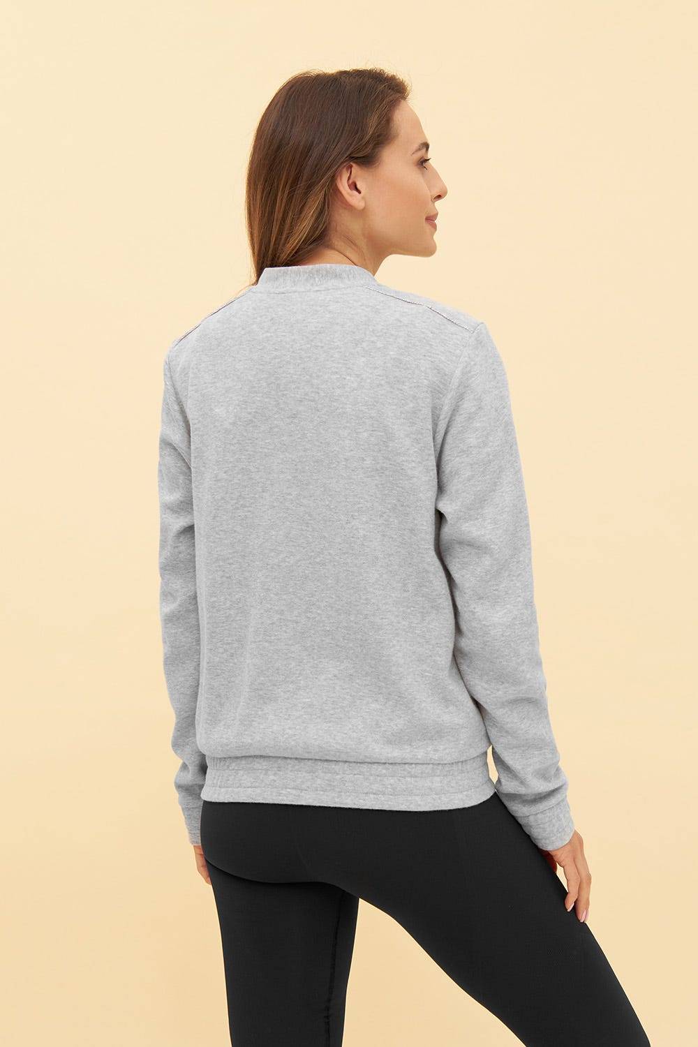 Rösch Y.U Yoga Sweatjacke in Grau Loungewear Mix &amp; Match Baumwolle/recycled Polyamid Zeitlich begrenztes Angebot