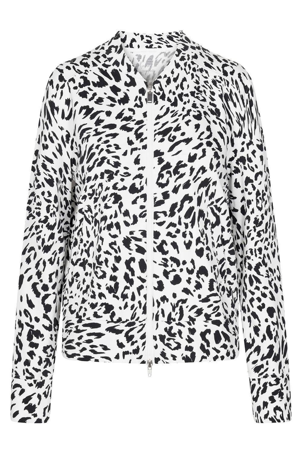 Rösch Sweatjacke im Leo-Muster Baumwolle/Elasthan Neuheiten