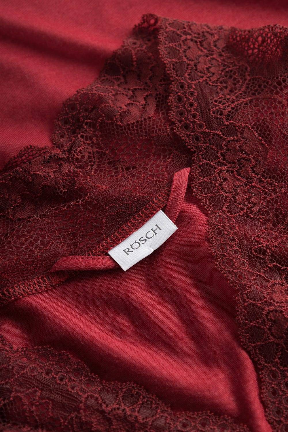 Rösch Wickelmantel mit Spitze Rot Baumwolle/Modal Saisonale Angebote