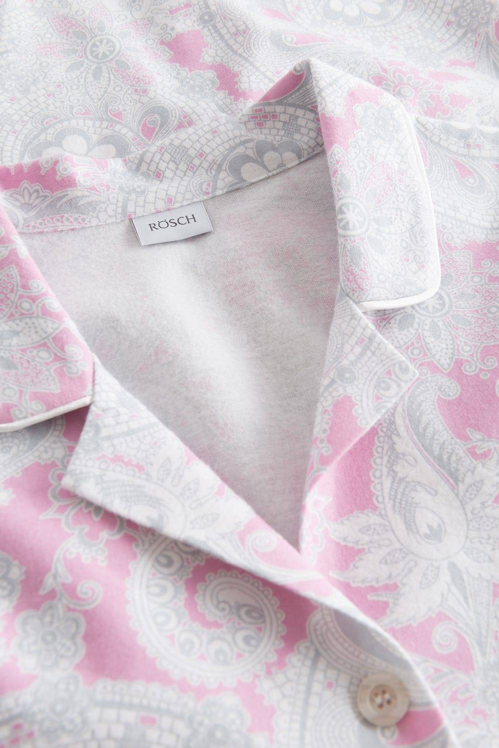 Rösch Nachthemd im Herrenstil Flanell Kuschlig 100% Baumwolle Clearance-Verkauf