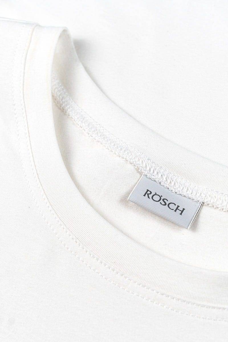 Rösch Herren Basic T-Shirt mit Rundhals Klassisch Baumwolle/Elasthan Begrenztes Angebot