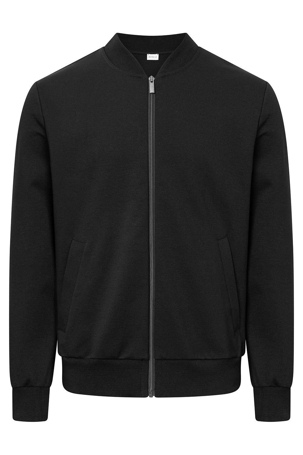 Rösch Herren Loungejacke Blouson College-Style Lässig Materialmix Online Shopping