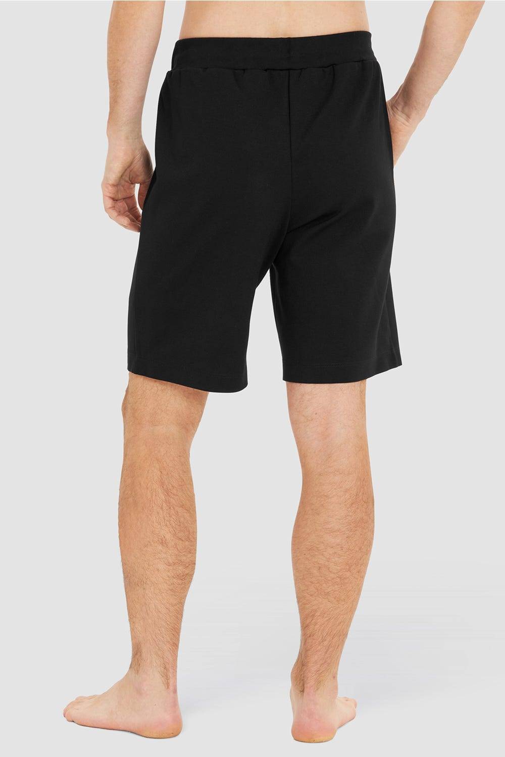 Rösch Herren Loungehose kurz mit Biese Jogginghose Lässig Materialmix Exklusivangebot