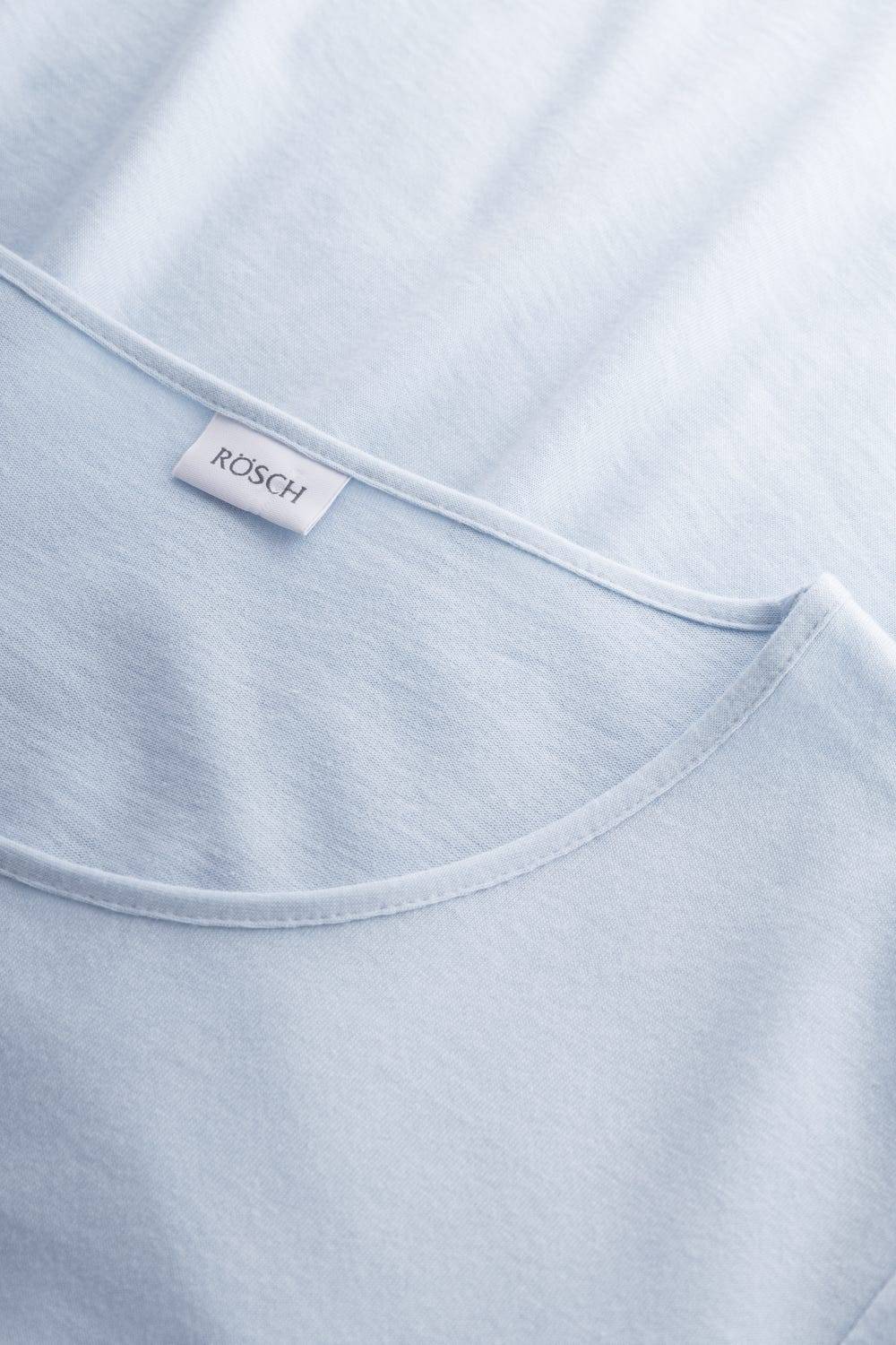 Rösch Pyjama mit Stufenlook Hellblau Baumwolle/Modal Top Angebot