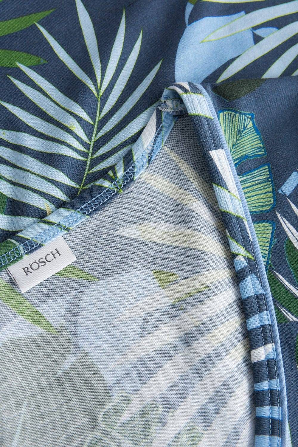 Rösch Nachtkleid im tropischen Palmen-Druck Taschen Baumwolle/Modal Letzte 3 Tage