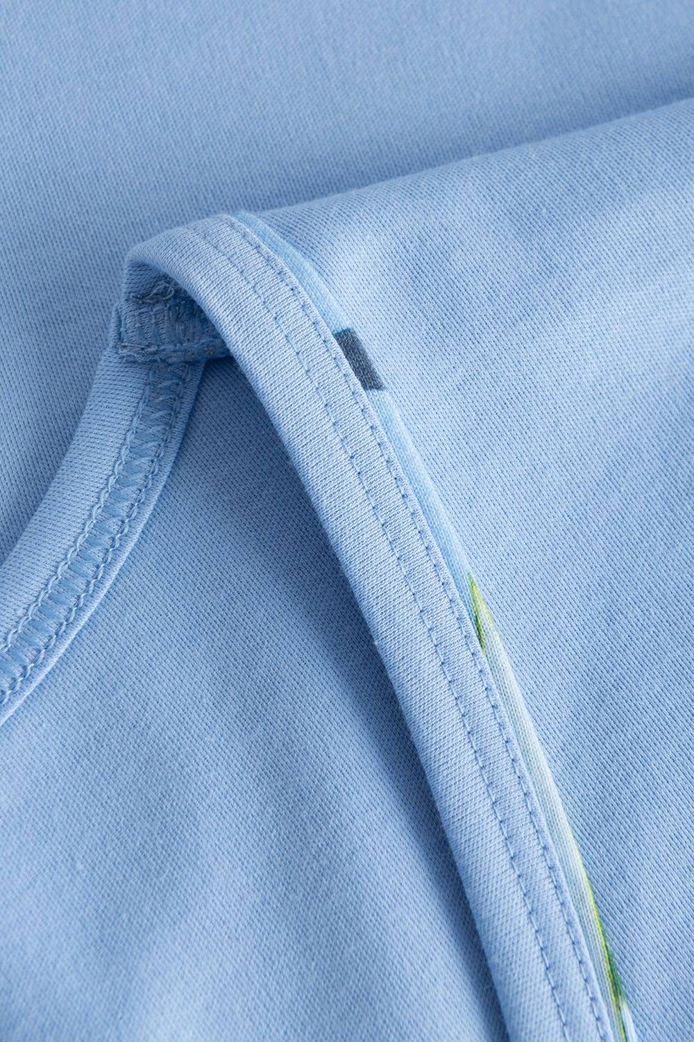 Rösch Pyjama mit tropischem Palmen-Druck 3/4-Hose Paspel Baumwolle/Modal JETZT KAUFEN