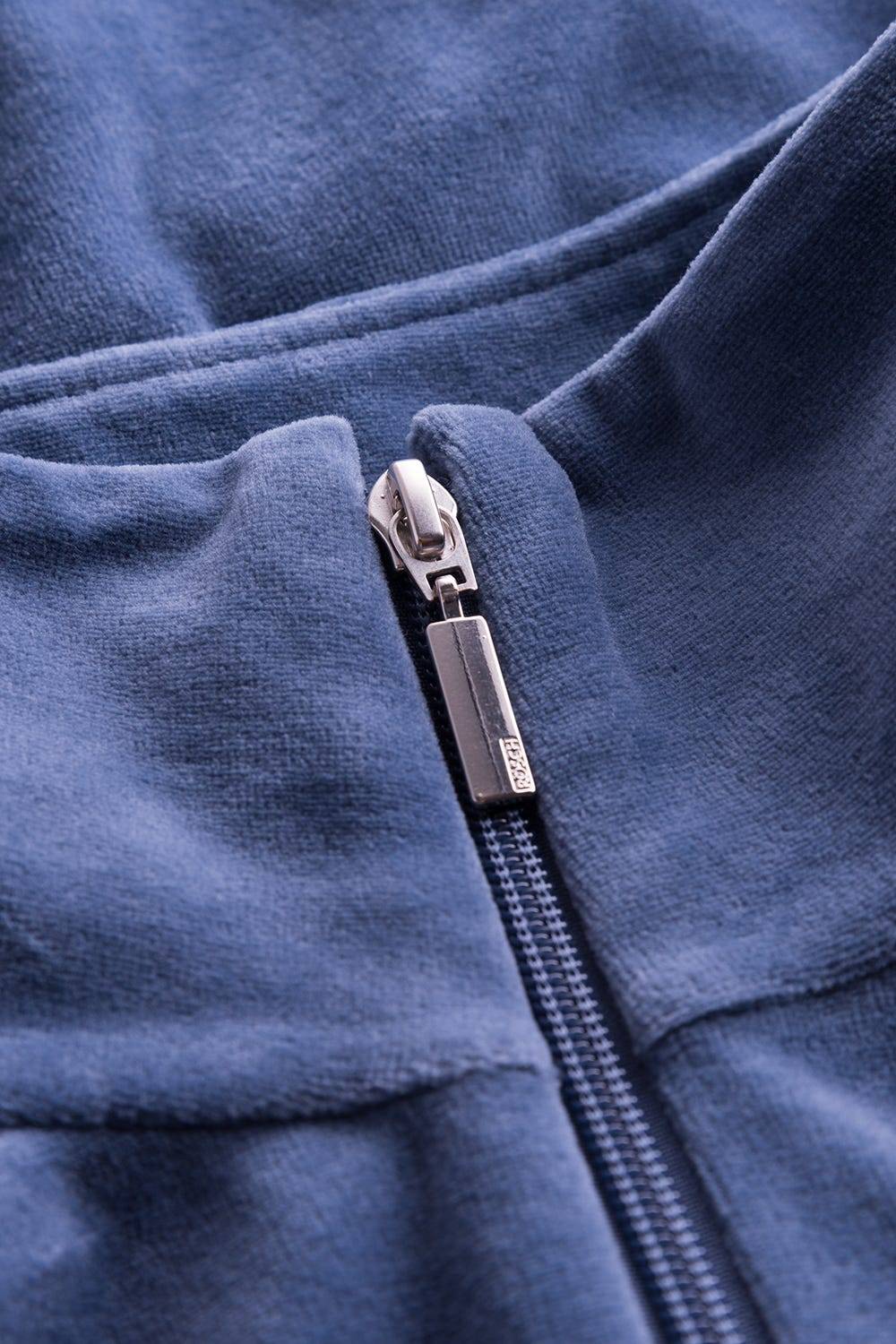 Rösch Hausanzug aus Nicki Blouson-Style sportive Streifen Stickbündchen Baumwolle/Polyester Riesige Rabatte