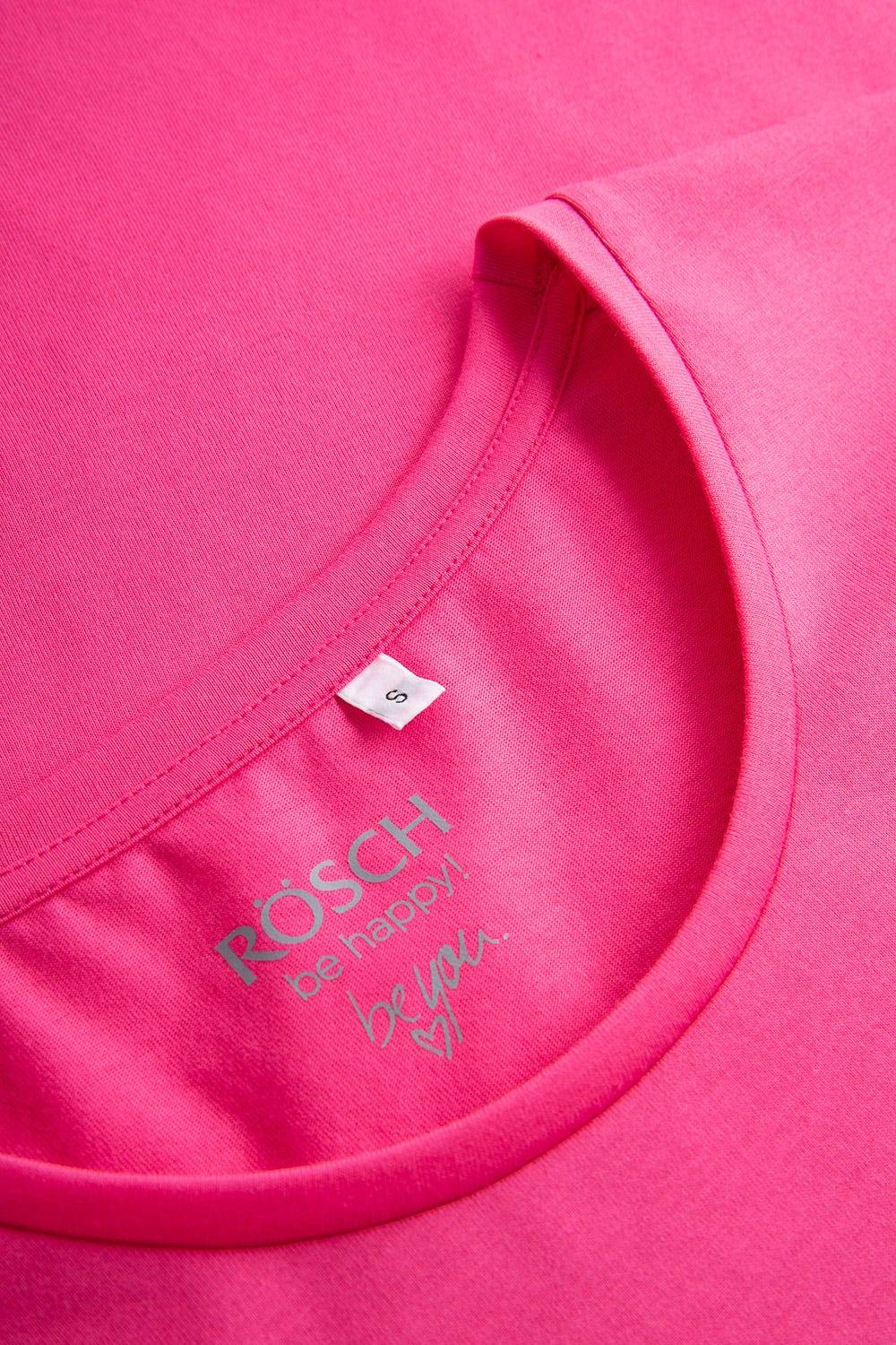 Rösch Nachthemd mit Schriftzug &quot;Think Happy&quot; Pink Kurzarm 100% Baumwolle Rabatte dieses Monats