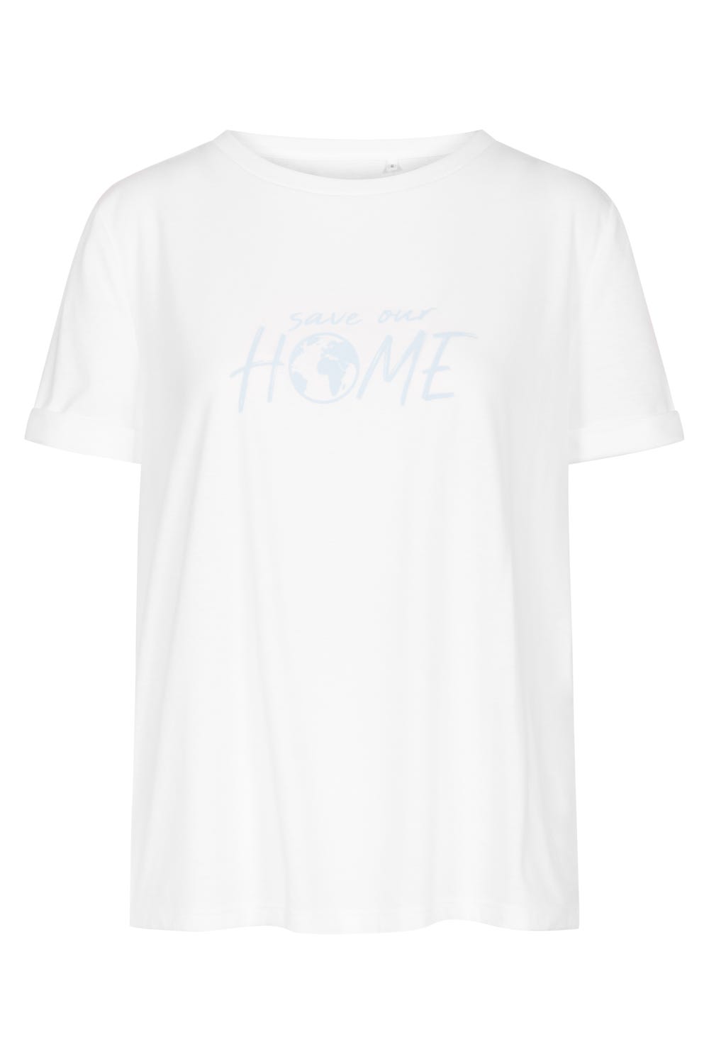 Rösch T-Shirt mit Schriftzug &quot;Save our home&quot; Mix und Match 100% Baumwolle Fabrikverkauf