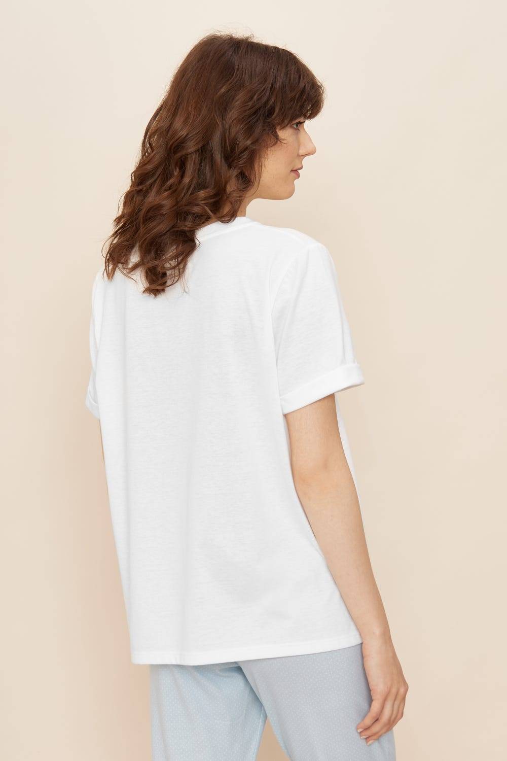 Rösch T-Shirt mit Schriftzug &quot;Save our home&quot; Mix und Match 100% Baumwolle Fabrikverkauf