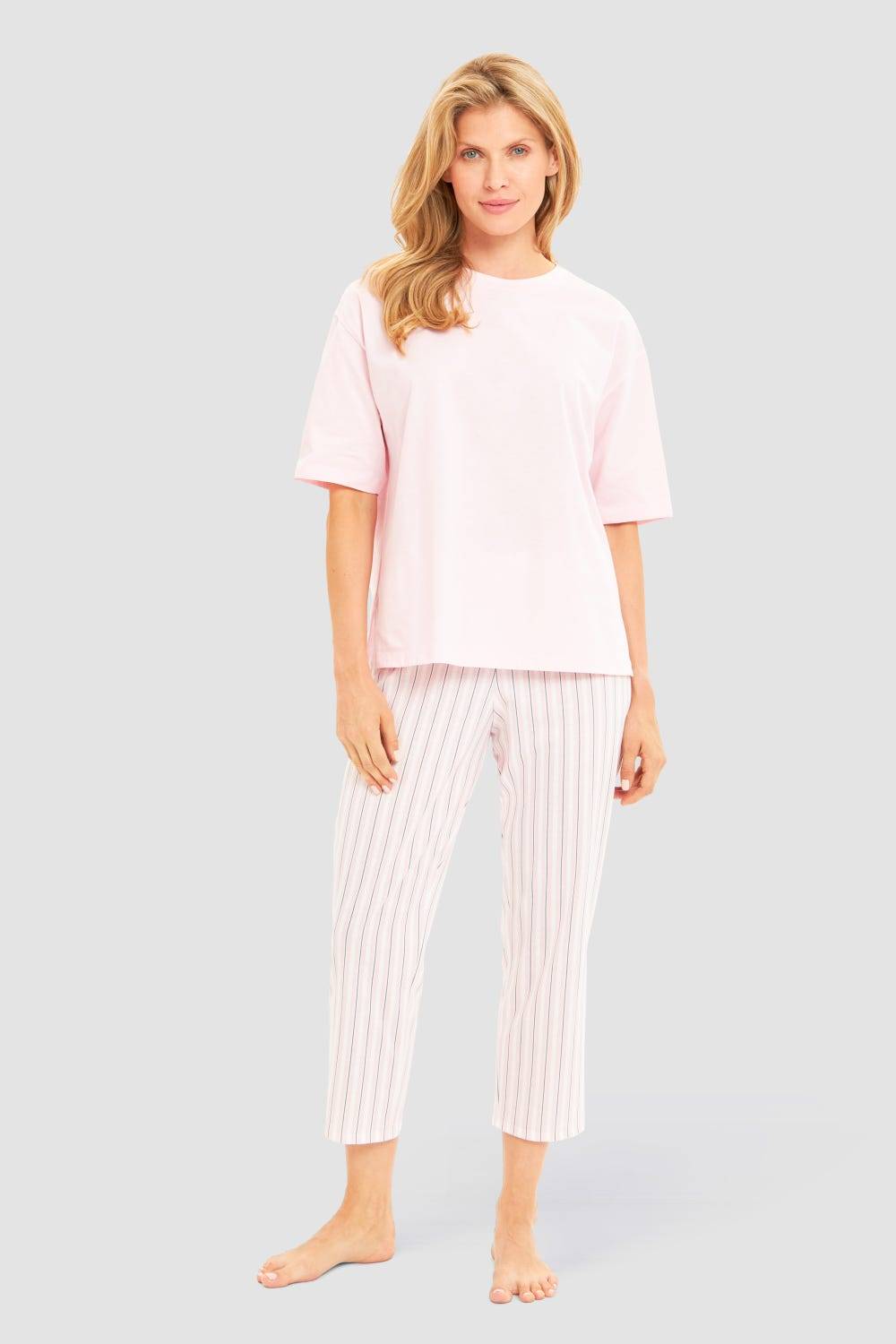 Rösch Basic Pyjamashirt Kurzarm im sportiven Look Meist gekauft
