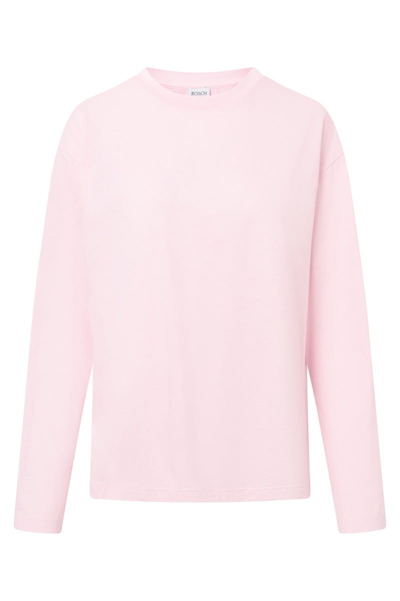 Rösch Basic Pyjamashirt Langarm im sportiven Look Kostenloser Versand