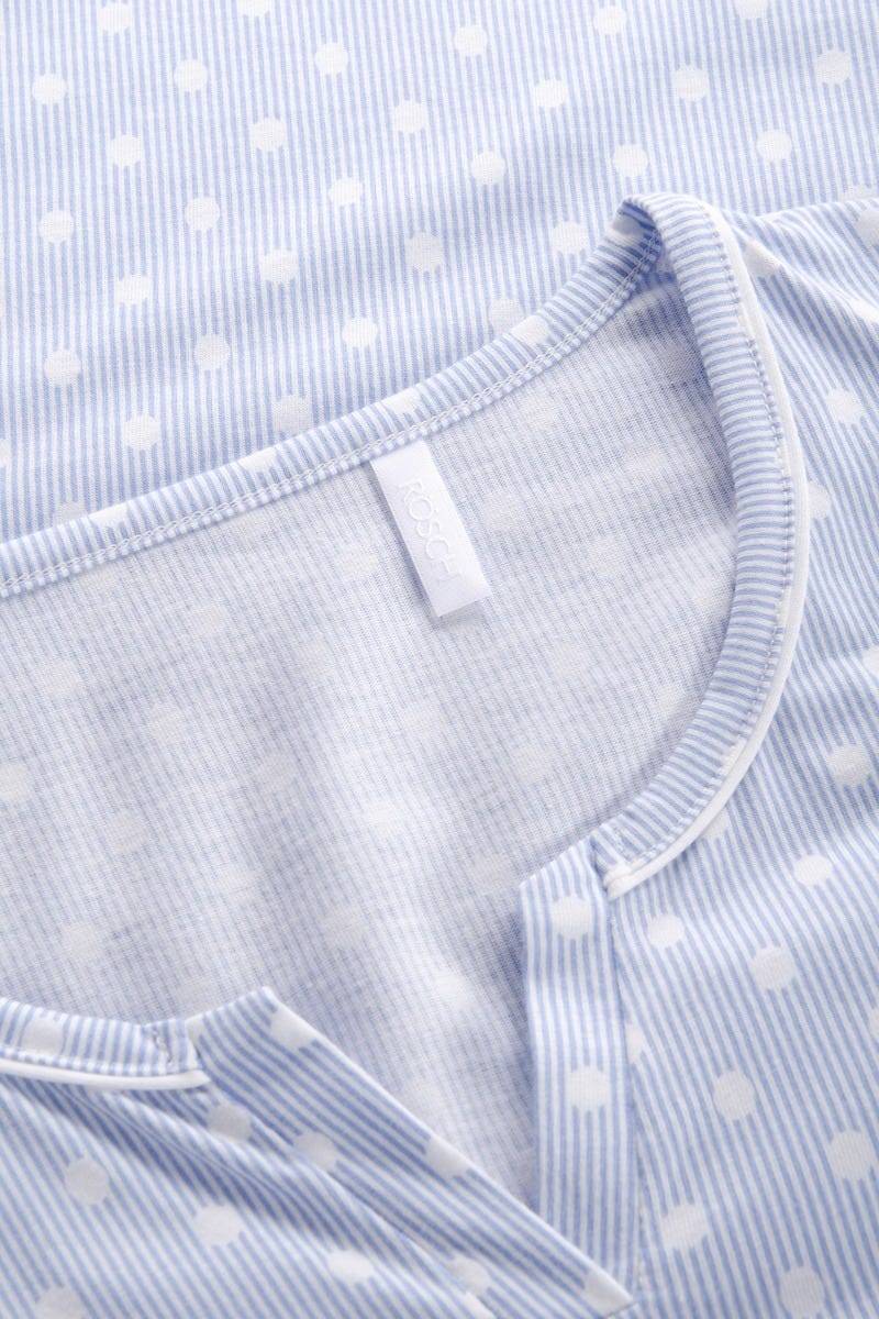 Rösch Bigshirt im Mustermix Punkte Streifen verspielt 100% Baumwolle 1884145 Großer Ausverkauf