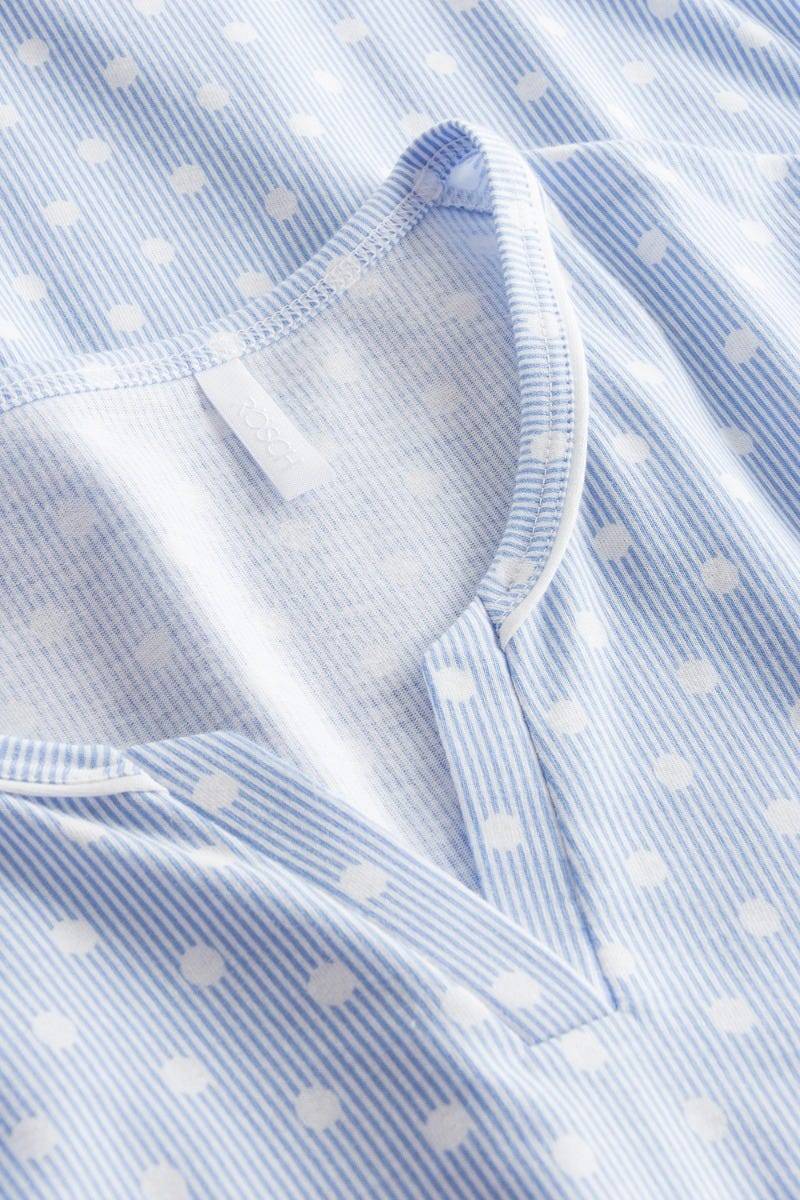 Rösch Pyjama lang im Mustermix Punkte Streifen Nadelzug verspielt 100% Baumwolle Online Shopping