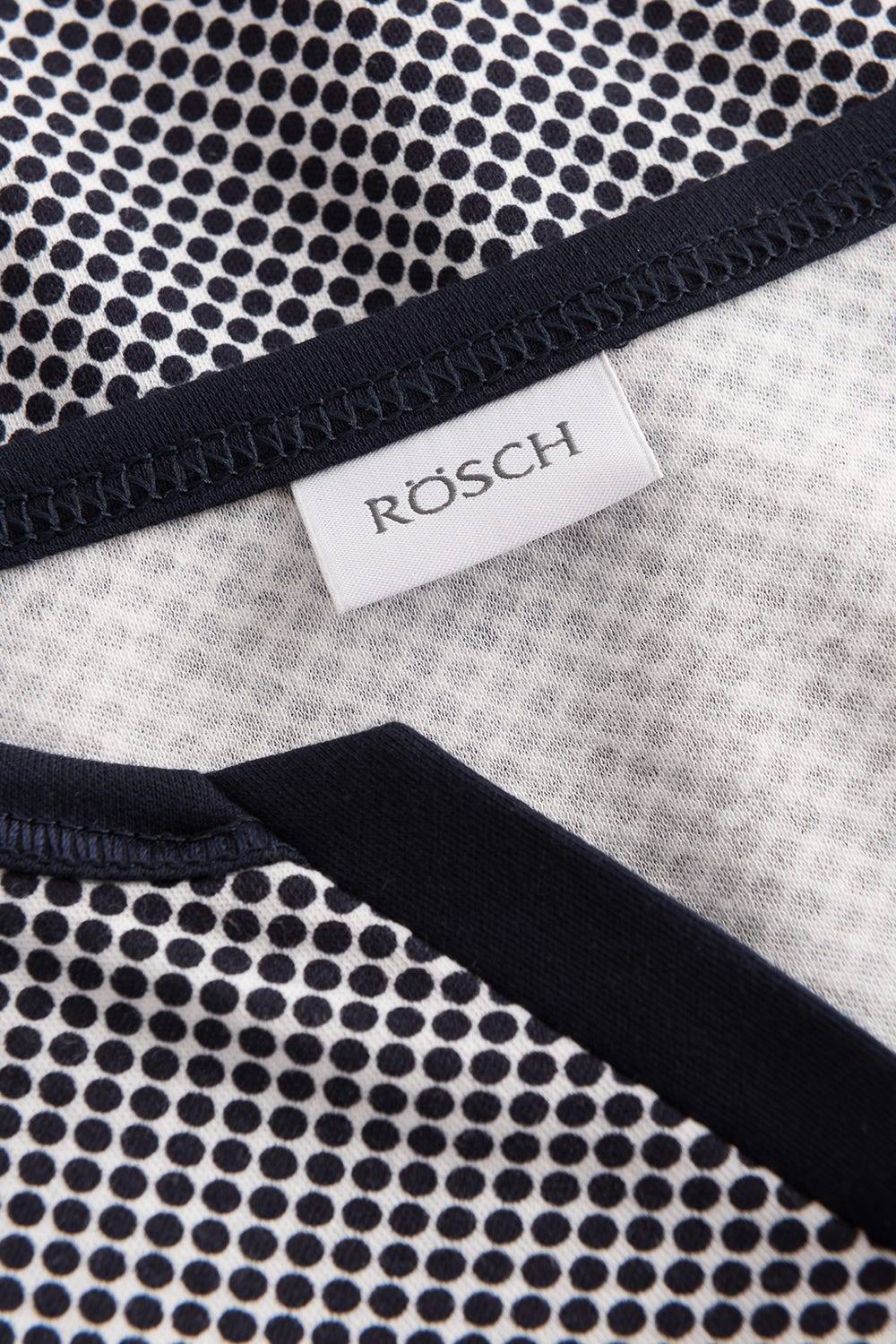 Rösch Nachthemd im Punktedruck dezent pastellfarben 100% Baumwolle Preisnachlass