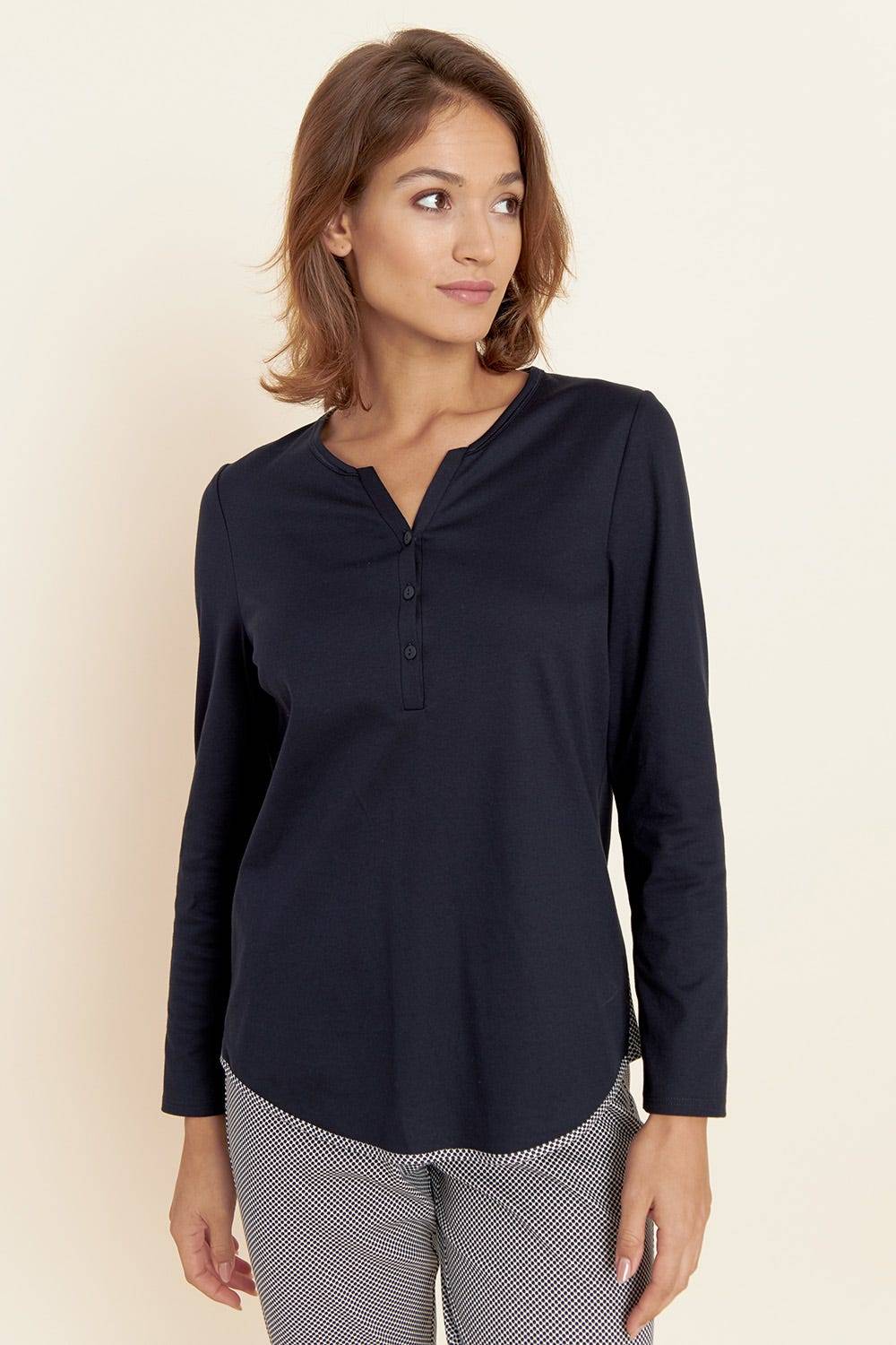 Rösch Pyjama mit Punktedruck dezent pastellfarben 100% Baumwolle Black Friday