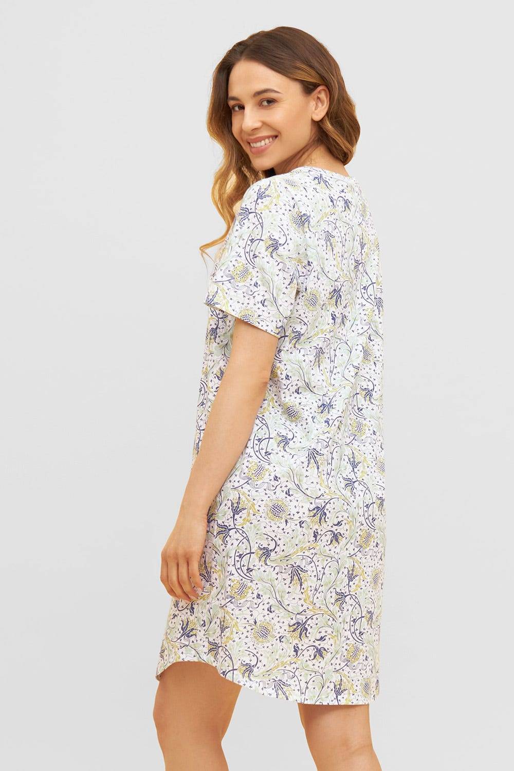 Rösch Basic Bigshirt Kurzarm im floralen Ornament-Print 1884811 Neueste Mode