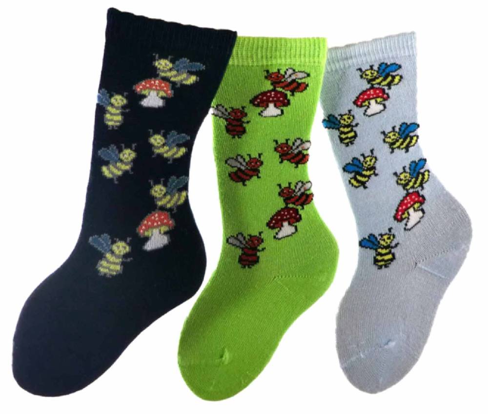 Shimasocks Baby Kniestrümpfe Motiv Biene 3er Pack Black Friday Preise