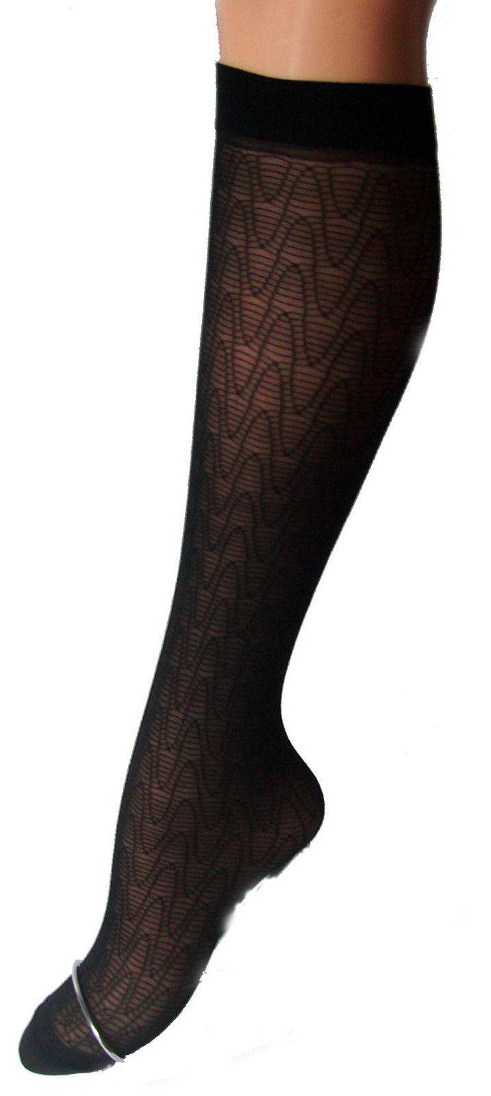 Shimasocks Damen Feinkniestrümpfe gemustert 20 den schwarz Bis zu 65% Rabatt