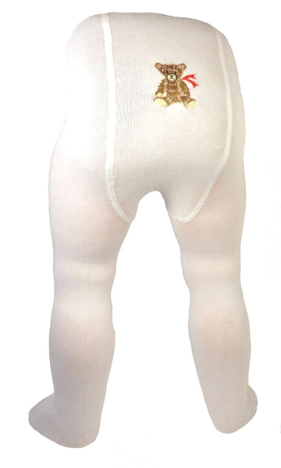 Shimasocks Baby Strumpfhose weiß mit Stickmotiv Exklusive Angebote