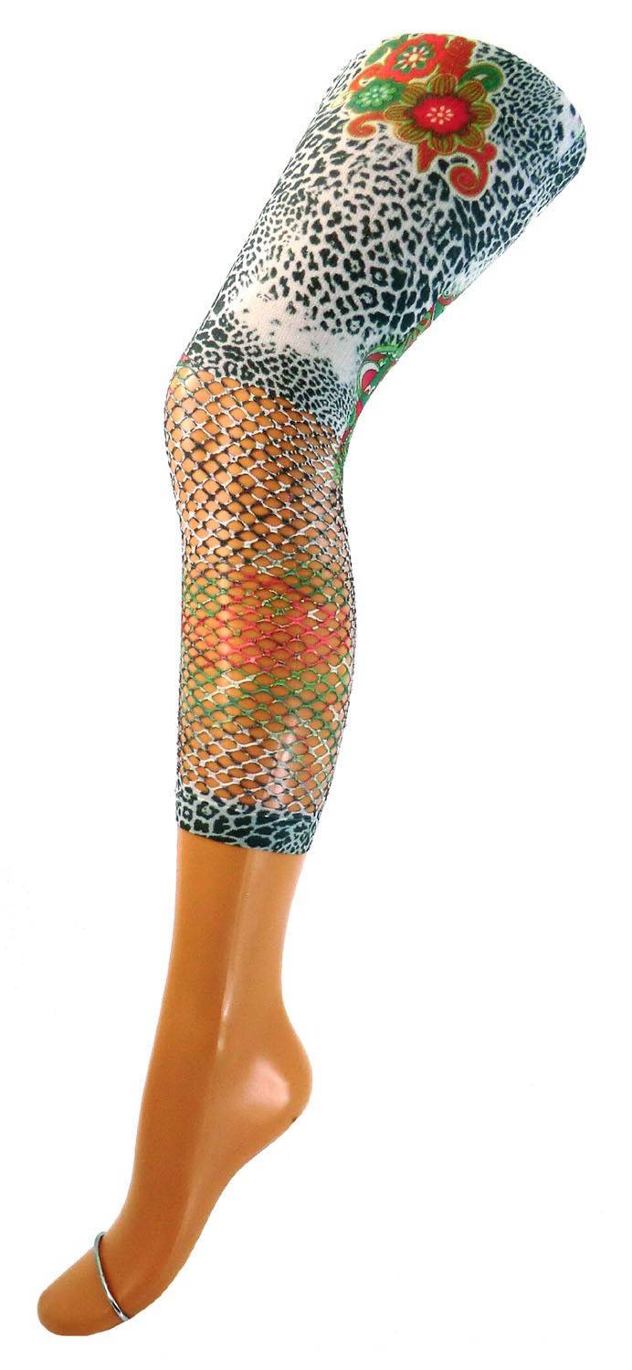 Shimasocks Damen Netz- Print Capri Legging Nur für heute