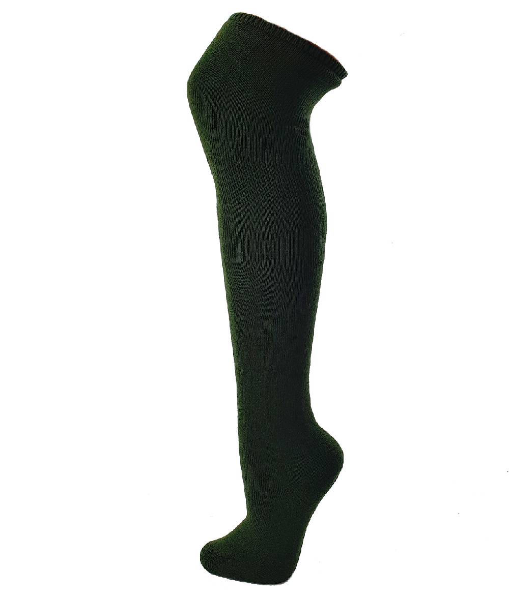Shimasocks Kniestrümpfe Wolle Jagd oliv, Vollplüsch, Overknee tauglich, wärmend und feuchtigkeitsregulierend, sehr warm, Outdoor Limitierter Zeitrabatt