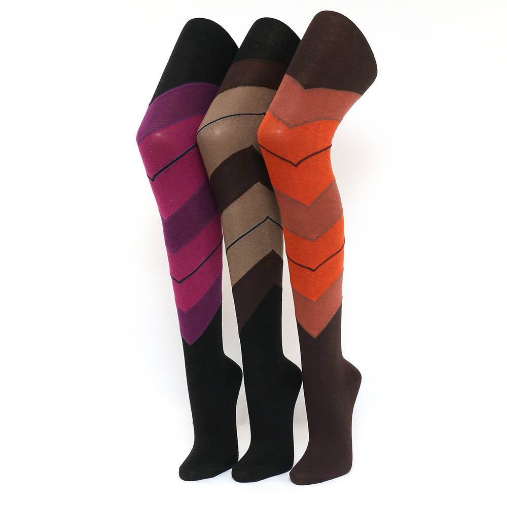 Shimasocks Modische Damen Strickstrumpfhose - Strumpfhose diagonal geringelt - TOP QUALITÄT - Einzeln oder im 3er Pack Rabatt