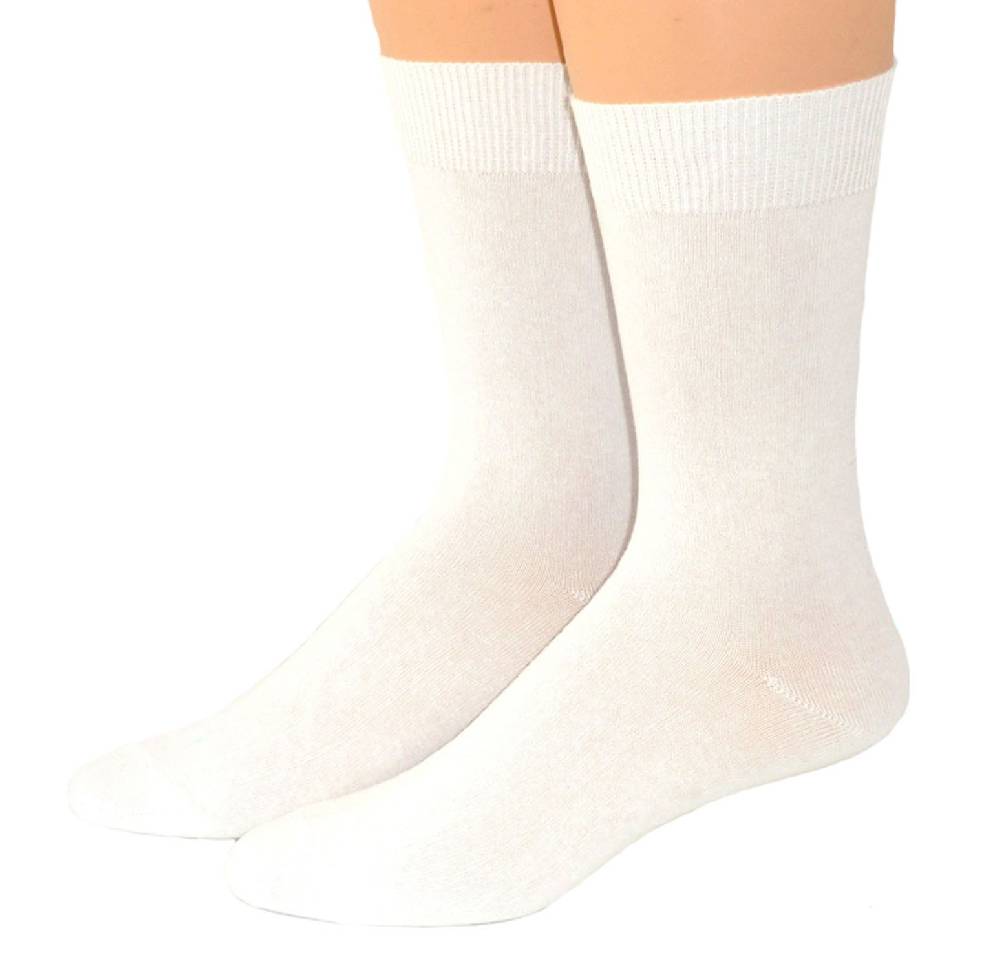 Shimasocks Herren Socken weiß rechts/ links glatt gestrickt 3er Pack Super Sparpreis