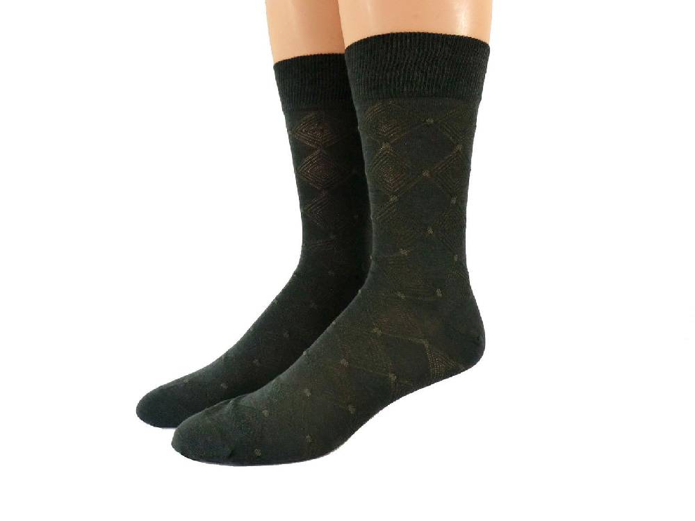 Shimasocks Herren Socken Wolle allover Krawattenmusterung Kostenlose Rückgabe
