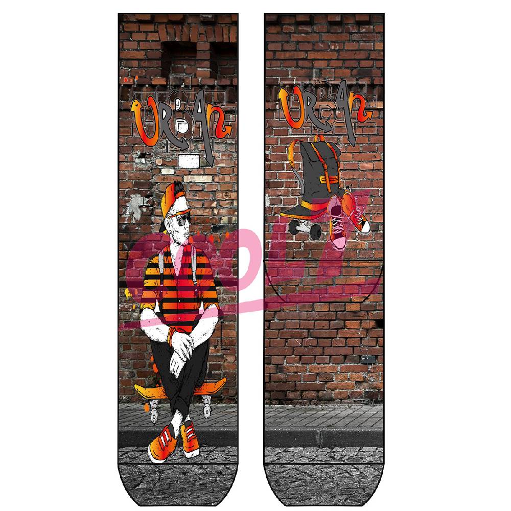 Shimasocks Herren Socks "Skater" OneSize Bio Baumwolle comic Design bunt funny cool retro Letzter Tag