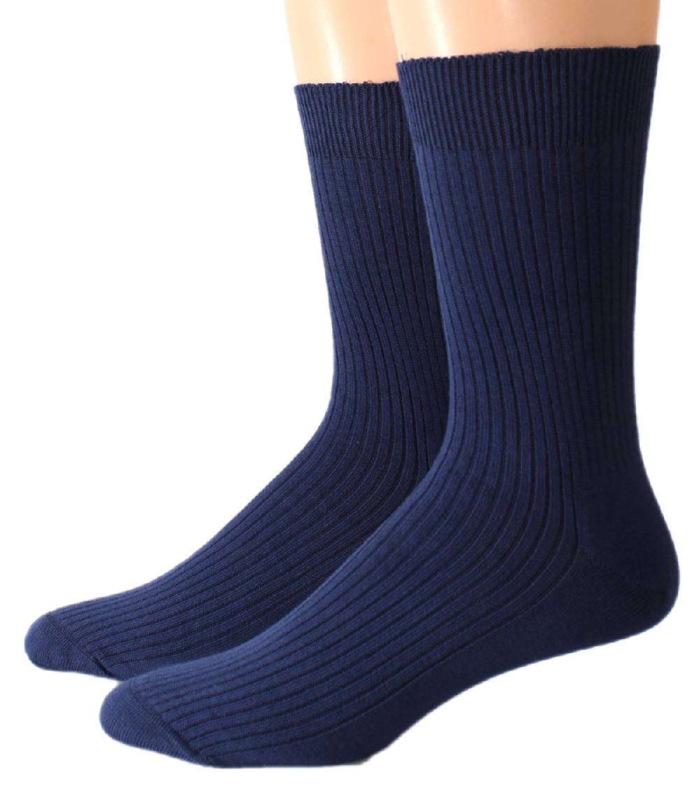Shimasocks Schlicht elegante Herrensocke marine schwarz 3:1 Rippe handgekettelt Online Outlet