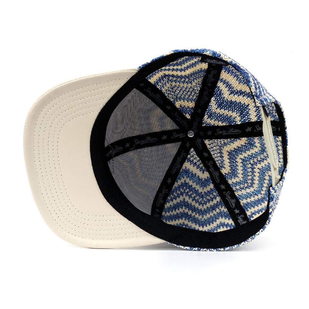 Smith & Miller Bast Flat Unisex Snapback Cap , blue - stone VIP-Rabatte