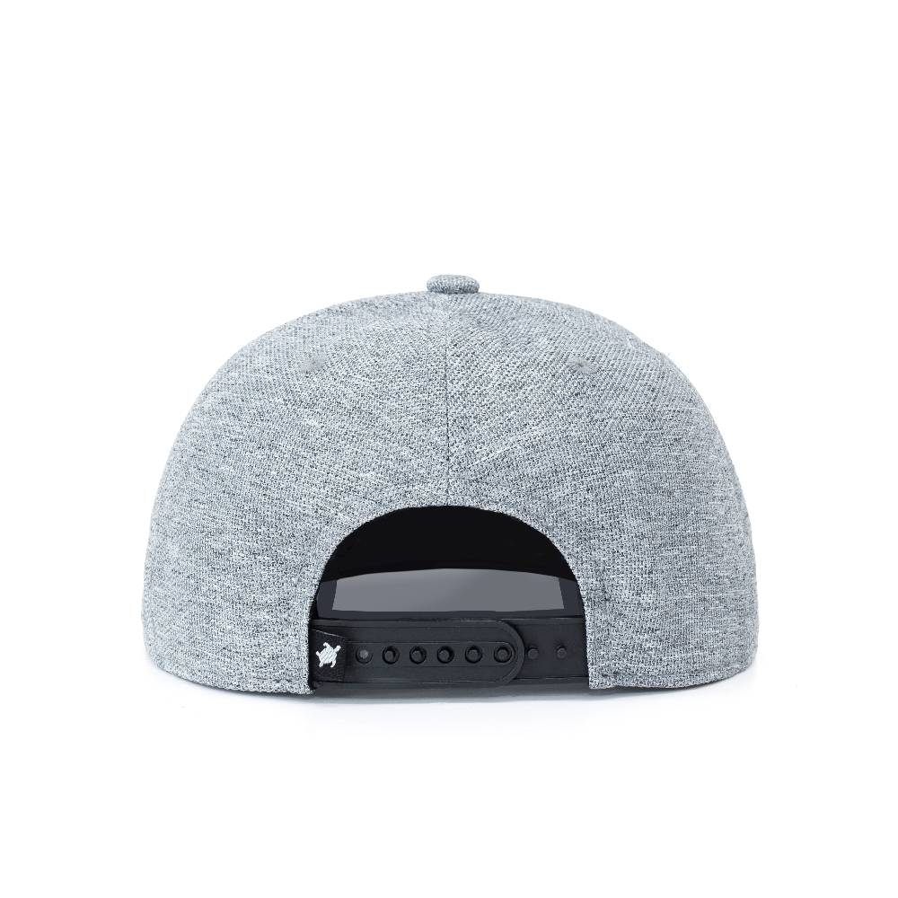 Smith & Miller Gabbs Unisex Snapback Cap, heather light grey-black Letzte 3 Tage