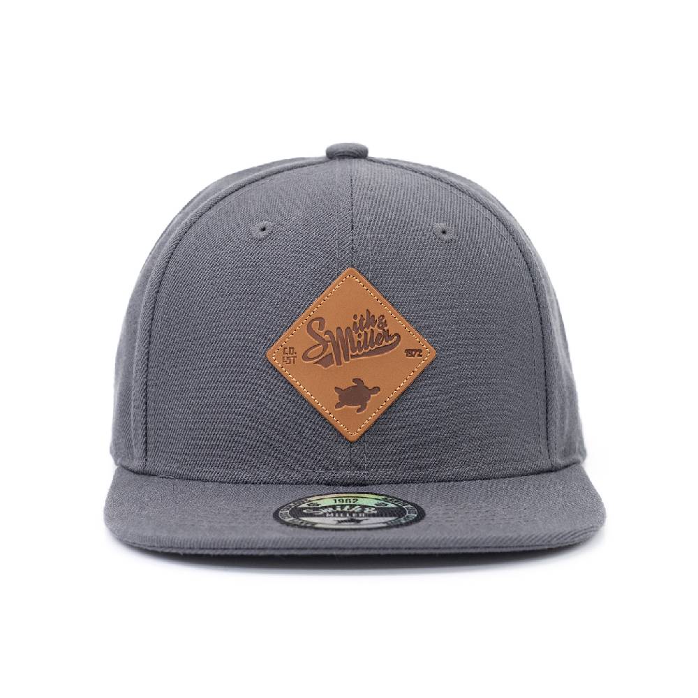 Smith & Miller Snap Unisex Snapback Cap, charcoal Auslauf