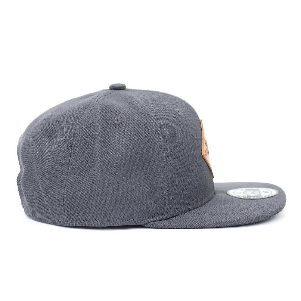 Smith & Miller Snap Unisex Snapback Cap, charcoal Auslauf