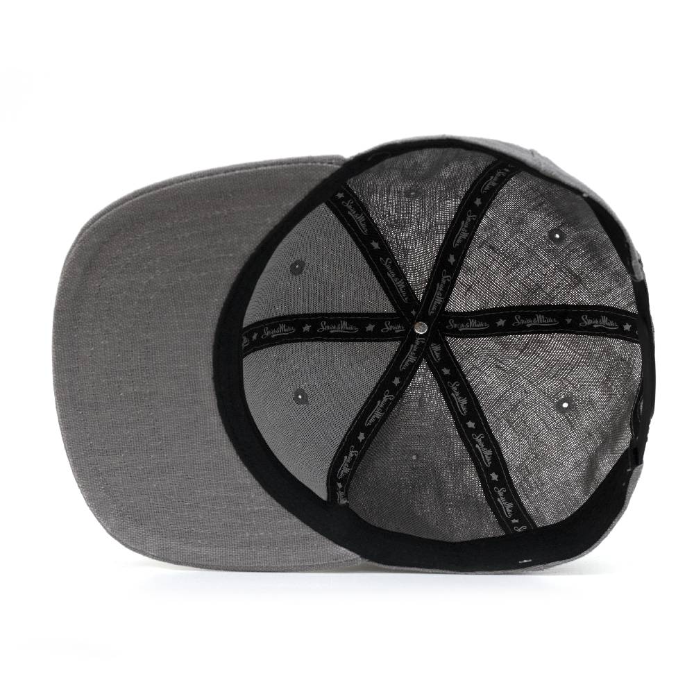 Smith & Miller Delano Unisex Snapback Cap, grey Schlussverkauf