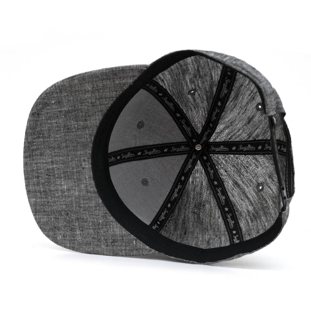 Smith & Miller Delano Unisex Snapback Cap, heather anthracite Meist gekauft