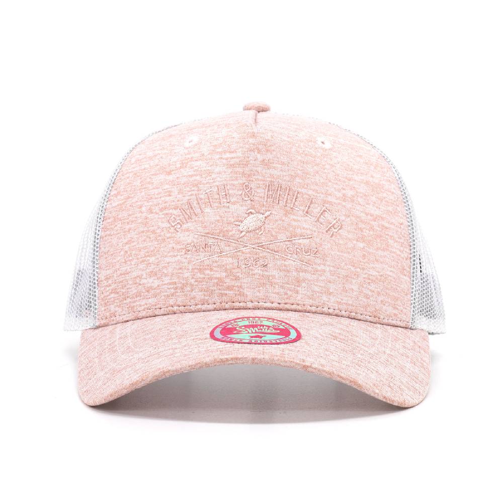 Smith & Miller Pico Rivera Women Trucker Cap, heather lt.pink - white Jubiläumsangebot