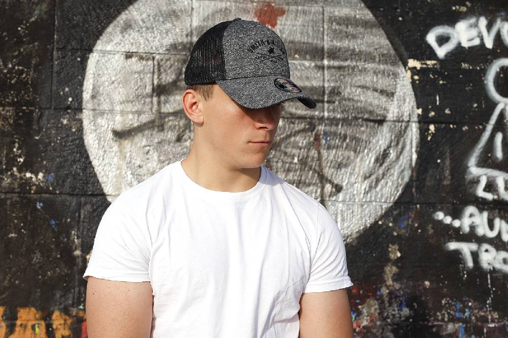 Smith & Miller Pico Rivera Unisex Trucker Cap, heather anthracite Tiefpreis
